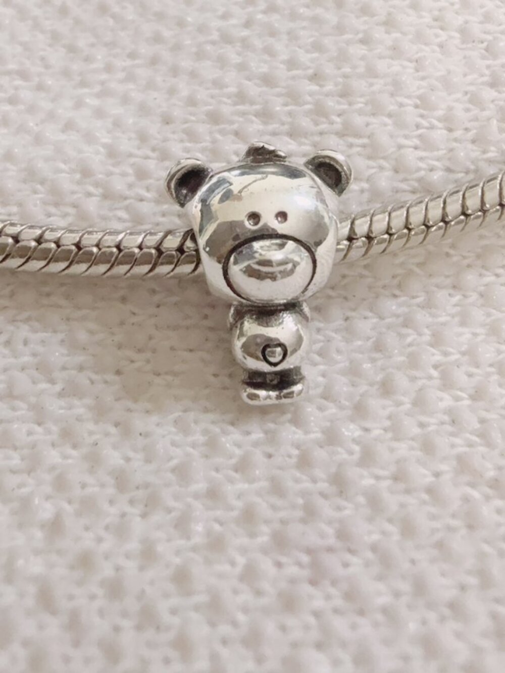 Teddy Bear Toy Silver Charm For Pandora Bracelet